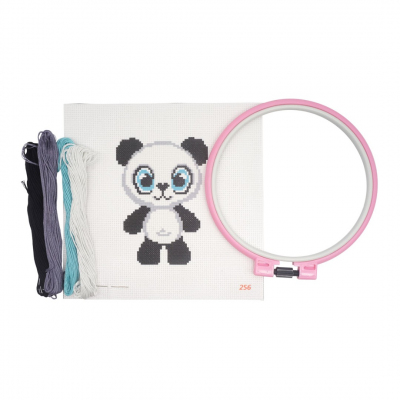 Набор для вышивания HP Kids 256 «Панда» 19*19 см 618545 в интернет-магазине Швейпрофи.рф