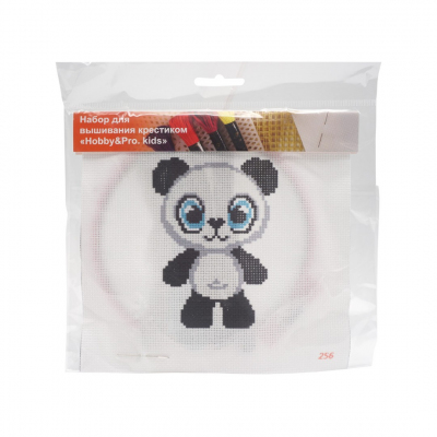 Набор для вышивания HP Kids 256 «Панда» 19*19 см 618545 в интернет-магазине Швейпрофи.рф