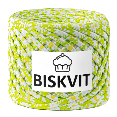 Пряжа Бисквит (Biskvit) (ленточная пряжа) ромашка в интернет-магазине Швейпрофи.рф