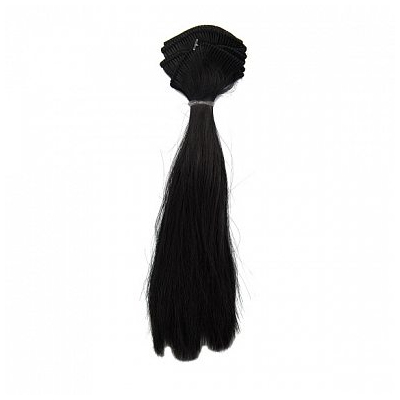 Волосы для кукол (трессы) Элит В-100 см L-17 см 26403 черный 001 554548 в интернет-магазине Швейпрофи.рф