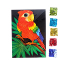 Аппликация пайетками «Попугай на ветке» 21*30 см 5395300 6 цветов в интернет-магазине Швейпрофи.рф