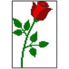 Набор для вышивания Гелиос № 24 «Роза» 18*20 см