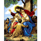 Рисунок на канве Гелиос И-014  «Иисус и дети» 43*60 см