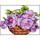 Набор для вышивания Гелиос Ц-16 Цветы в корзинке 20*25 см