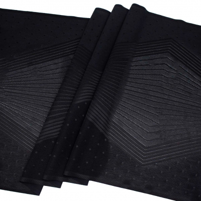 Ткань бельевая эластичная  41 см №SU -114 фиолетовый (уп.10 м) 7734877 черный в интернет-магазине Швейпрофи.рф