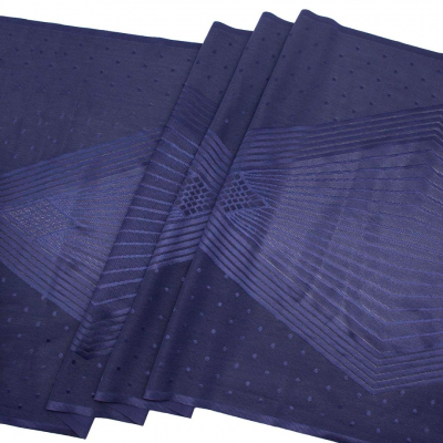 Ткань бельевая эластичная  40.5 см №SU -137 т.синий (уп.10 м) в интернет-магазине Швейпрофи.рф