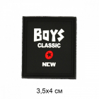 Аппликация пришивная TBY.2363 Boys Classic 3,5х4 см черный