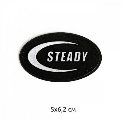 Аппликация пришивная TBY.2408 Steady 5х6,2 см черный в интернет-магазине Швейпрофи.рф