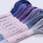 Набор мулине АртУзор 5054421 «Фиолетовый спектр» (уп. 7 шт. по 8 м) в интернет-магазине Швейпрофи.рф
