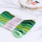 Набор ниток для вышивания мулине АртУзор 5054414 «Зеленый спектр» (уп. 7 шт. по 8 м)