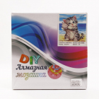Алмазная мозаика DIY (с рамкой) MF-24969 «Котенок с ракушкой» 20*20 см в интернет-магазине Швейпрофи.рф