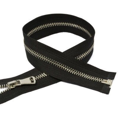 Молния Т5 MaxZipper 55 см никель/ 322 черный шлиф.звено в интернет-магазине Швейпрофи.рф