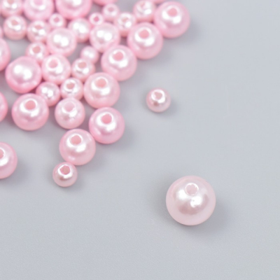 Набор бусин для творчества  3-8 мм 7459612 «Розовая пудра» (уп 10 г) в интернет-магазине Швейпрофи.рф