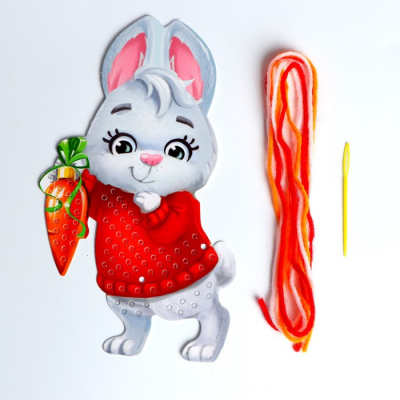 Набор для творчества Школа талантов 6967083 Вышивка пряжей «Кролик» в интернет-магазине Швейпрофи.рф