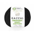 Пряжа Органик бэби коттон (Organik baby cotton Gazzal ), 50 г / 115 м  430 черный в интернет-магазине Швейпрофи.рф