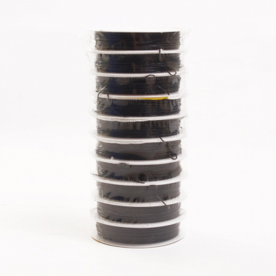 Резинка для бисера 0,8 мм С (уп. 25 м) черный уп. 10 рул. в интернет-магазине Швейпрофи.рф