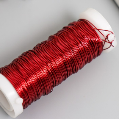 Проволока для бисера 7867481 0,3 мм (уп. 30 м.) красный в интернет-магазине Швейпрофи.рф