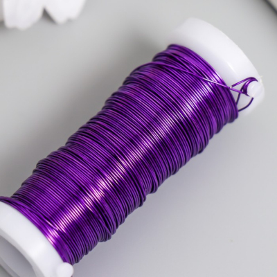 Проволока для бисера 7867486 0,3 мм (уп. 30 м.) фиолетовый в интернет-магазине Швейпрофи.рф