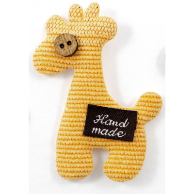 Украшение текстильное LA231 «Жираф» 4,5*6 см жёлтый (10) в интернет-магазине Швейпрофи.рф