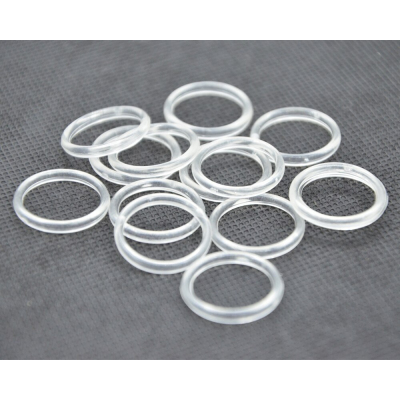 Кольцо для бюстгальтера пластик d=1,0 см прозрачный в интернет-магазине Швейпрофи.рф