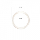 Кольцо для бюстгальтера пластик d=1,0 см прозрачный в интернет-магазине Швейпрофи.рф