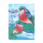 Алмазная мозаика Школа Талантов 4963049 «Снегири» 15*21 см частичная выкладка в интернет-магазине Швейпрофи.рф
