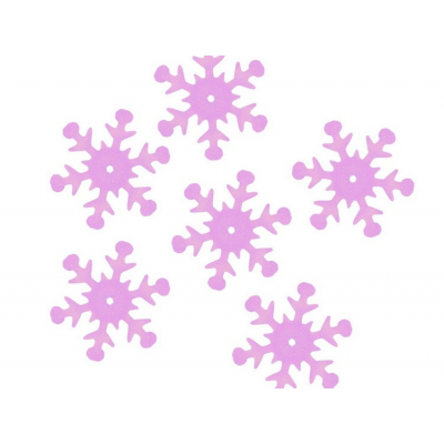 Пайетки «фигурки» Астра снежинки 25 мм (уп. 10 г) 119 розовый перламутр в интернет-магазине Швейпрофи.рф