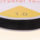 Резинка для бисера 1,0 мм С (уп. 25 м) черный уп.10 рул. в интернет-магазине Швейпрофи.рф