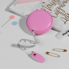 Сантиметр-рулетка 150 см 7508781 розовый искусственная кожа в интернет-магазине Швейпрофи.рф