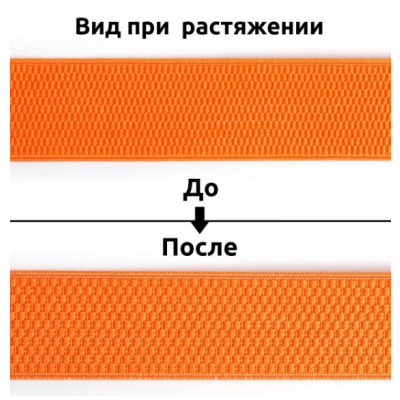 Резинка 40 мм TBY Ультра RD.40157 цв. 157 оранжевый (25 м) в интернет-магазине Швейпрофи.рф