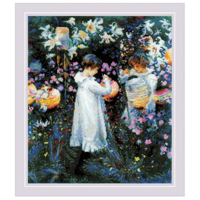 Набор для вышивания Риолис №2053 «Гвоздика, лилия, роза» 30*35 см в интернет-магазине Швейпрофи.рф