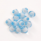 Бусины пластм.  8 мм  прозрачные с гранью (уп. 10 г) №22 голубой