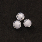 Бусины пластм.  8 мм  прозрачные с гранью (уп. 10 г) №01 белый матовый