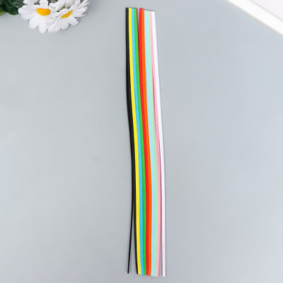 Бумага для квиллинга 3 мм*30 см 9254112 (10 цветов) 250 л в интернет-магазине Швейпрофи.рф