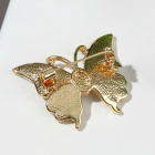 Брошь 7624632 «Бабочка» белый/золото в интернет-магазине Швейпрофи.рф