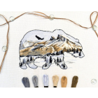 Набор для вышивания Овен №1052 «Мир животных. Медведь» 17*25 см в интернет-магазине Швейпрофи.рф