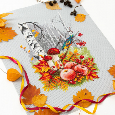 Набор для вышивания Чудесная Игла  №110-954 «Осенняя палитра» 18*27 см в интернет-магазине Швейпрофи.рф