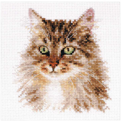 Набор для вышивания Алиса 1-35 «Сибирская кошка» 11*12 см в интернет-магазине Швейпрофи.рф