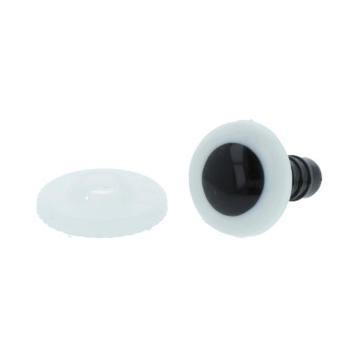 Глаза винтовые CRE-12 кристальные 12 мм (уп. 12 пар) белый в интернет-магазине Швейпрофи.рф