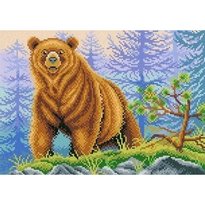 Рисунок на канве МП студия СК-018 «Хозяин леса» 30*40 в интернет-магазине Швейпрофи.рф