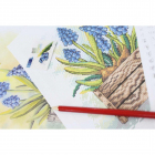 Набор для вышивания М.П.Студия М-206 «Сапфировый цветок» 23*16 см в интернет-магазине Швейпрофи.рф