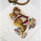 Набор для вышивания М.П.Студия М-632 «Девочка с мишкой» 15*21 см в интернет-магазине Швейпрофи.рф