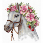 Набор для вышивания М.П.Студия НВ-790 «Лошадь» 20*23 см в интернет-магазине Швейпрофи.рф