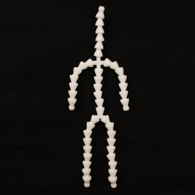 Скелет 26 см для игрушки руки 7 звеньев- 8см, ноги 9 звеньев-11 см в интернет-магазине Швейпрофи.рф