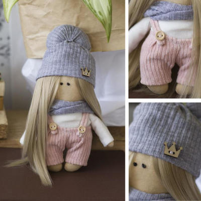 Набор текстильная игрушка АртУзор «Мягкая кукла-малютка Мэйбл» 6258368 20 см в интернет-магазине Швейпрофи.рф