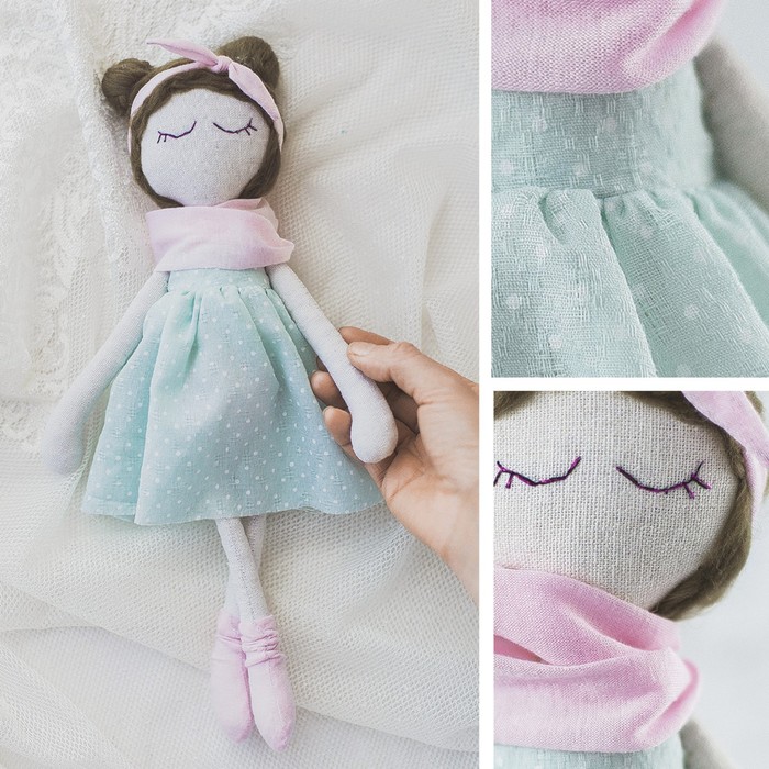 Набор текстильная игрушка АртУзор «Мягкая кукла Лола» 3548688 40 см в интернет-магазине Швейпрофи.рф