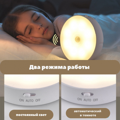 Беспроводной светодиодный  LED светильник с аккумулятором К. в интернет-магазине Швейпрофи.рф