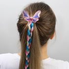 Резинка для волос с цветной прядью Косичка  «Для тех, кто в тренде» 7099470 в интернет-магазине Швейпрофи.рф
