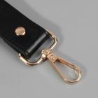 Ручки для сумок 9327023 с карабинами 20*2,5 см черный/золотой в интернет-магазине Швейпрофи.рф