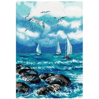 Набор для вышивания Овен №1308 «О, море, море» 22*32 см в интернет-магазине Швейпрофи.рф